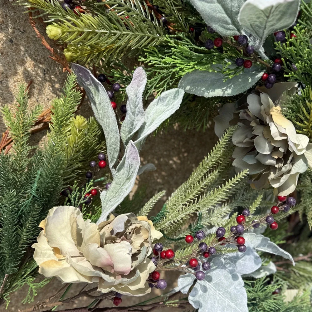 Frontgate Peony Garland - 9 ft - NWT
